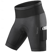 billiga Shorts, tights och byxor för män-wosawe cykelbyxor med hög elasticitet, tät och andningsbar design, cykelbyxor med två sidfickor, cykelkläder bd161