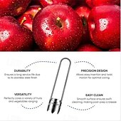 cheap Kitchen Utensils &amp; Gadgets-Multifunctional Fruit and Vegetable Core Remover with 304 Stainless Steel for Kitchen, Apple and Pear Corer, Home Use Hole Puncher for Removing Fruit Cores and Seeds