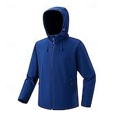 preiswerte Wasserdichte Jacken-Herren Windjacke Softshelljacke Wanderjacke Außen Wasserdicht Winddicht Langlebig Wanderoutfits Wanderbekleidung Frühling Herbst Oberteil Camping / Wandern / Höhlenforschung Laufen Einfarbig