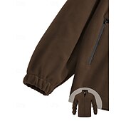 ieftine Hanorace de bază-Bărbați Hanorca Fleece Polar Jachetă din lână Hanorac cu fermoar complet Negru Mov Portocaliu Gri Deschis Gri Închis Guler în picioare Simplu Buzunar Sporturi &amp; Exterior Zilnic Concediu Poliester Șic