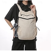 abordables Sacs à Dos de Plein Air-Homme Femmes Sac à Dos Cartable Sac à Dos Fonctionnel Sac à dos scolaire École Quotidien Camping &amp; Randonnée Nylon Réglable Grande capacité Imperméable Fermeture éclair Noir Rose Claire Vert