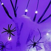 abordables Luces decorativas-árbol de Navidad Sin Cuerdas ON / OFF día de Gracias Víspera de Todos los Santos USB 1 PC