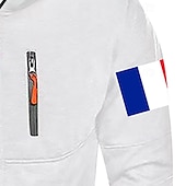 abordables sweats à capuche basiques pour hommes-Homme Sweat à capuche Sweat à capuche zippé intégral Veste de survêtement Noir Blanche Vin Vert Véronèse bleu marine À capuche Uni Zip Up Patchwork Poche Avant Sport &amp; Loisir Occasionnel Quotidien