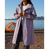 preiswerte Wasserdichte Jacken-Damen Regenmantel Außen Wasserdicht Winddicht Wanderoutfits Wanderbekleidung Winter Herbst Oberteil Camping / Wandern / Höhlenforschung Laufen Einfarbig Rosa Blau Purpur