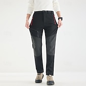 abordables Fondos-Hombre Pantalones cargo Pantalones para senderismo Pantalones de lluvia para senderismo Invierno Al aire libre Ajuste regular Impermeable Resistente al Viento Prendas de abajo Bolsillo Negro Verde