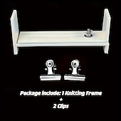 cheap DIY Art-1pc Creative Rope Braiding Tool  Hand-Knitted Plastic Jig  Plastic  With Two Clips Rack DIY Handcraft Jewelry Making Fixing  Jewelry Making  Professional Practical Tool