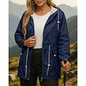 cheap Outdoor Jackets-Women&#039;s Windbreaker Softshell Jacket Hiking Jacket Outdoor Waterproof Windproof Hiking Outfits Hiking Clothes Spring Autumn / Fall Top Camping / Hiking / Caving Running Black Yellow Pink