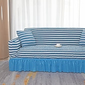 cheap Sofa Cover-3D Bubble Lattice Elegant Stretch Sofa Cover Loveseat Cover Couch Cover Spandex Elastic Sofa Slipcover Protector with Skirt