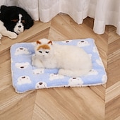billige Hundesofatrekk-kattetepper for innekatter, ultramykt kjæledyrteppe til sengeunderlag, oppvarmede kattesenger, premium flanellduk selvoppvarmende kjæledyrpute for katter og hunder, koselig og beroligende katteteppe