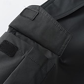 preiswerte Unterteile-Herren Cargohosen Wanderhosen Regenhose zum Wandern Wasserdichte Hosen Winter Außen Normale Passform Wasserdicht Winddicht Unterteile Tasche Dunkelgrau Schwarz Camping / Wandern Laufen XS S M L XL