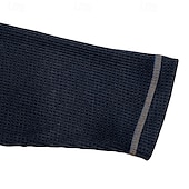 Недорогие Повседневная футболка Хенли-Муж. Футболка Рубашка Хенли Вафельная трикотажная футболка Рубашка с длинным рукавом Длинный рукав Контрастных цветов Один цвет Мода Оригинальный рисунок Классический Пэчворк Хенли