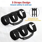 cheap Car Organizers-1Pcs Heavy Duty Grab Bar Handles for Jeeps UTVs and Quads with 3 Straps Design Fits 1 1/2 to 3 Inch Roll Bars Secure Left-Hand Access for Enhanced Safety Durable Nylon Straps