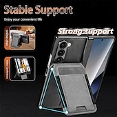 お買い得  サムスン用ケース-電話 ケース 用途 サムスンのギャラクシー Zフォールド7 Zフォールド6 Z Fold 5 Z Fold 4 Z Fold 3 磁気吸着ケース ウォレットカードケース 磁石バックル 全身保護 耐衝撃 レトロ風 PC PUレザー