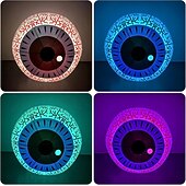 levne Halloween venku-1 ks halloween 40/60cm nafukovací vzduchový model rgb oční dekorační lampa vnitřní a venkovní nádvoří zahradní párty hororová a podivná atmosféra dekorační světla