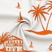 preiswerte Camisetas tropicales de vacaciones-Herren Tropisch T Shirt Kurzarm T-Shirt 3D-Druck Rundhalsausschnitt Hemd Urlaub Tropisch Mode Straße Lässig Täglich Gelb Blau Grün Sommer Frühling Bekleidung S M L XL XXL XXXL
