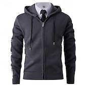 baratos suéter cardigã masculino-Homens Suéter Vestido Suéter Sueter Cardigan Suéter com zíper Suéter de malha Estriado Tricotar Tops regulares Tricotado Estriado Tecido Com Capuz Moda Xales Casual Roupa Diária Roupa Outono Inverno