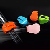 abordables Fournitures pour la maison-Lot de 2 supports de canne à pêche multifonctions, portables, pour la plage, avec sangle élastique pour un transport sécurisé et sans enchevêtrement