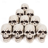 voordelige Halloween-Halloween schedel decoratie hanger spookhuis geheime kamer gepersonaliseerde creatieve mesh zak kleine schedel rekwisieten