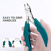 abordables Soins Personnels &amp; Santé-Coupe-ongles pour orteils, outil professionnel pour ongles incarnés, ongles épais, peau morte, élimination de la saleté, lame incurvée super tranchante