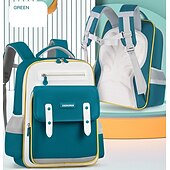 billiga Barn- och tonårryggsäckar-Barn Pojkar Flickor ryggsäck Skolväska Funktionell ryggsäck Skolryggsäck bokväska Skola Polyester Justerbara Stor kapacitet Vattentät Dragkedja Rodnande Rosa Blå Purpur