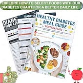 cheap DIY Art-Diabetic Meal Planner 3-Piece Set Food Lists, Recipes, Charts, Guide for Blood Sugar Control