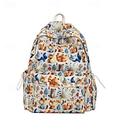 abordables Sacs à dos pour Enfants et Adolescents-Sac à dos mignon à imprimé animal pour filles – sac d&#039;école à motifs de renard et d&#039;ours de la forêt avec plusieurs poches pour les enfants et les adolescents