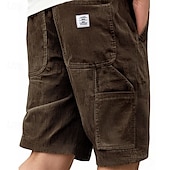 economico Pantaloncini casual-Per uomo Shorts Pantaloncini Estivi Pantaloncini casual Pantaloncini di velluto a coste Tasca Elastico in vita Coulisse Semplice Comodità Traspirante Corto All&#039;aperto Vacanza Canotta sportiva Casual