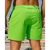preiswerte Laufshorts-Herren Laufshorts Trainingsshorts Reißverschlusstasche Hohe Taille Unterteile Athleisure Fitnessstudio Trainieren Schnelltrocknend Atmungsaktiv Fitnesstraining Outdoor Laufen Normale Passform
