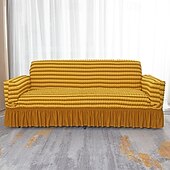 cheap Sofa Cover-3D Bubble Lattice Elegant Stretch Sofa Cover Loveseat Cover Couch Cover Spandex Elastic Sofa Slipcover Protector with Skirt