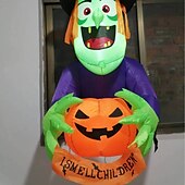 cheap Halloween Outdoor-1 Pc Halloween with lights, climbing windows, holding pumpkins, witches, inflatable models, attic display windows, walls, indoor and outdoor parties, festive atmosphere lights