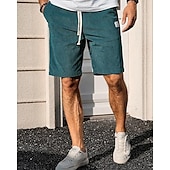 economico Pantaloncini casual-Per uomo Shorts Pantaloncini Estivi Pantaloncini casual Pantaloncini di velluto a coste Tasca Elastico in vita Coulisse Semplice Comodità Traspirante Corto All&#039;aperto Vacanza Canotta sportiva Casual