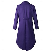 economico Cime-Retrò Vintage Punk &amp; Gotico Medievale Cappotto Smoking Frac Vampiro Cavaliere Costume Per uomo Stile Steampunk Halloween Performance Festa / Sera LARP Adulti Cappotto