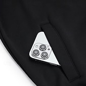 preiswerte Lässige Jacken-Herren Leichte Jacke Freizeitjacke Urlaub Täglich Tasche Frühling Herbst Farbblock Mode Klassisch Stehkragen Regulär Rote Armeegrün Dunkelgray Jacken