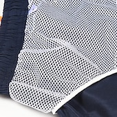 baratos shorts de natação masculinos-Homens Calção Justo de Natação Shorts de Natação Bermuda de Surf Tecido Secagem Rápida Respirável Cintura elástica Com Cordão Férias Praia Havaiana Casual Azul Lago Preto