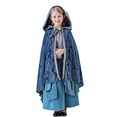 preiswerte Outfits-Retro Vintage Mittelalterlich Renaissance Kleid Umhang Tunikakleid Wikinger Keltischer Ritter Elfen A-Linie Mädchen Keltisch Vikinger Fantasie Halloween Karneval Leistung Party LARP Kinder Kleid