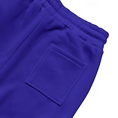 cheap Cargo-Men's Cargo Pants Fleece Pants Sweatpants Joggers Trousers Elastic Waist Drawstring Multi Pocket Plain Comfort Warm Full Length Outdoor Casual Daily Sports Fashion Black White