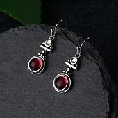 abordables Boucles d&#039;oreilles-Femmes Boucles d&#039;oreilles Tropical Joie Élégant Des boucles d&#039;oreilles Bijoux Rouge Bordeaux Pour Soirée