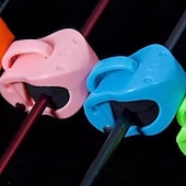 abordables Fournitures pour la maison-Lot de 2 supports de canne à pêche multifonctions, portables, pour la plage, avec sangle élastique pour un transport sécurisé et sans enchevêtrement