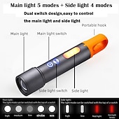 voordelige Zaklampen en kampeerverlichting-autodetaillamp oplaadbaar, lakcorrectie-inspectielamp met magnetische voet &amp;haak, handzame led-werklamp voor autodetailing, kleurmatching &amp;reparaties