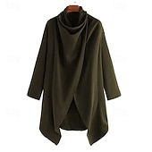 levne pánské základní mikiny s kapucí-Pánské Mikina Svetr Černá Vodní modrá Trávová zelená Rolák Bez vzoru Sporty a outdoor Denní Dovolená Polyester Šik ven Základní Na běžné nošení Jaro Podzim Oblečení Mikiny s kapucí Mikiny