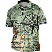 ieftine polo pentru bărbați mărimea plus-Bărbați Mărime Plus Tricou POLO Mare si inalt Imprimeu Grafic Răsfrânt Imprimeu Manșon scurt Primavara vara Sport Modă Șic Stradă Designer În aer liber Stradă Topuri