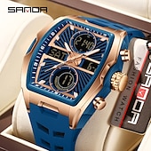 Недорогие Цифровые часы-SANDA подарок для женщин и мужчин цифровые часы большой циферблат спортивные часы на открытом воздухе повседневные светящиеся часы-стоп будильник таймер силиконовые часы