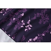 cheap Boho Dress-Women&#039;s Midi Dress Vintage Dress Boho Dress Western Dress Vintage Fashion Outdoor Vacation Daily Regular Fit Flower Sleeveless V Neck Purple Summer