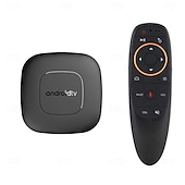 cheap TV Boxes-Smart TV Box Streaming Media Player Global Version Mortal T1 Bluetooth Google Assistant Android13 AllwinnerH313 2.4G&amp;5G Wifi 4K