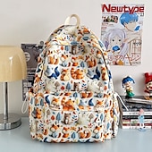 abordables Sacs à dos pour Enfants et Adolescents-Sac à dos mignon à imprimé animal pour filles – sac d&#039;école à motifs de renard et d&#039;ours de la forêt avec plusieurs poches pour les enfants et les adolescents