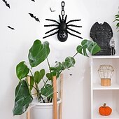 halpa Halloween sisätiloissa-1 kpl halloween-simulaatio iso hämähäkki 7 väriä vaihtava led-valoisa koristevalo sisä- ja ulkotiloihin ravintolahuoneen juhlat kepposet kauhu aavemainen tunnelmavalo