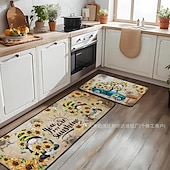 cheap Rugs &amp; Mats &amp; Carpets-Sunflower Series Long Kitchen Mat - Non-Slip, Stain-Resistant, Absorbent Rug for Entryway &amp; Home Use