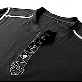 cheap Casual Henley Tee-Men&#039;s T Shirt Henley Shirt Henley Top Long Sleeve Solid Color Vintage Casual Contrast Stitching Henley Outdoor Causal Casual Spring Fall Spring &amp;  Fall Black White Gray Henley T-Shirt