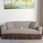 cheap Sofa Cover-3D Bubble Lattice Elegant Stretch Sofa Cover Loveseat Cover Couch Cover Spandex Elastic Sofa Slipcover Protector with Skirt