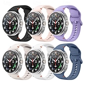 ieftine Curele de ceas Samsung-6 Pachete Uita-Band pentru Samsung Galaxy Ceas 8 40/44mm Ceas 8 Classic 46mm Silicon Înlocuire Curea Draguț Femei barbati Banderolă Sport Catarama moderna Brăţară